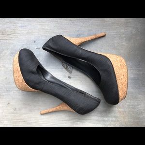 Platform Heels with cork.
